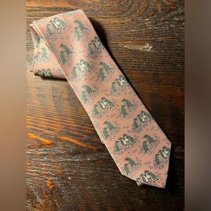 HERMES 100% Silk Paris Rare Vintage Tie